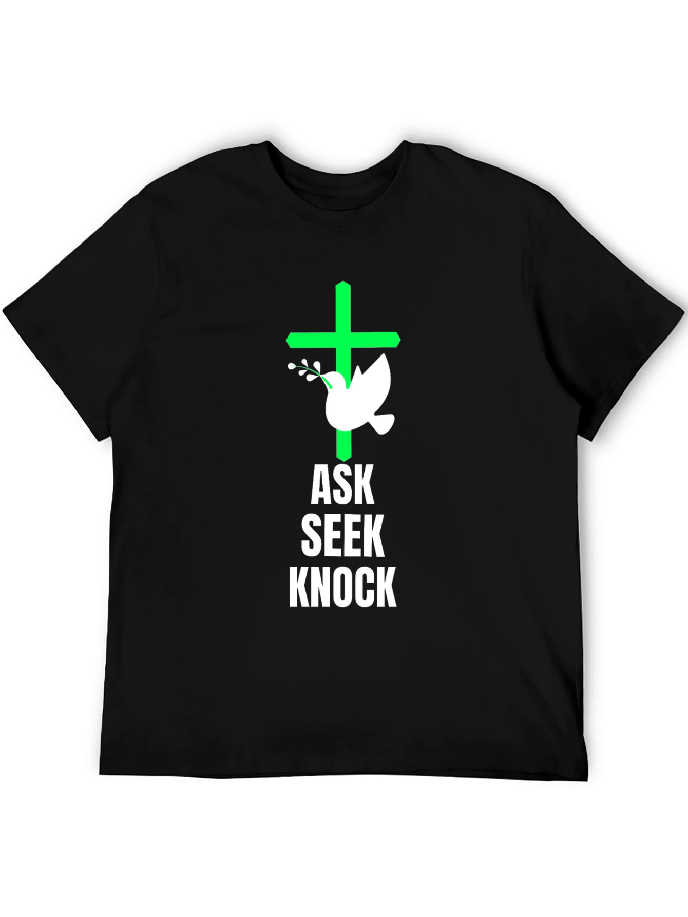 Ask Seek Knock Graphic Tee