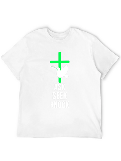 Ask Seek Knock Graphic Tee