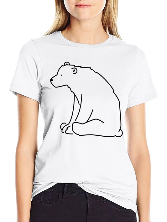 Black Bear Outline Graphic T-Shirt