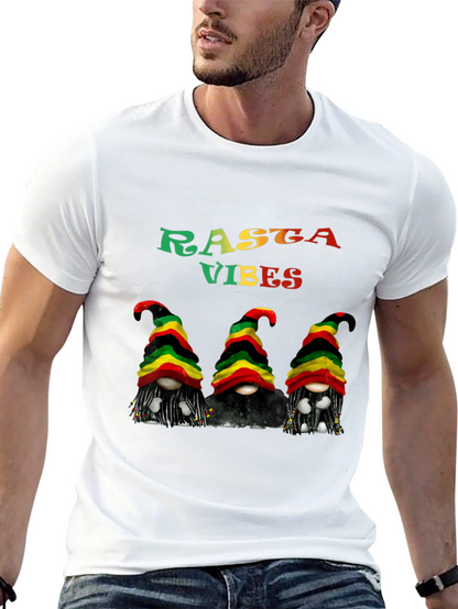 Rasta Vibes Gnomes Graphic T-Shirt