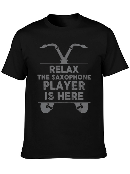 Relax Saxophone Player Novelty T-Shirt