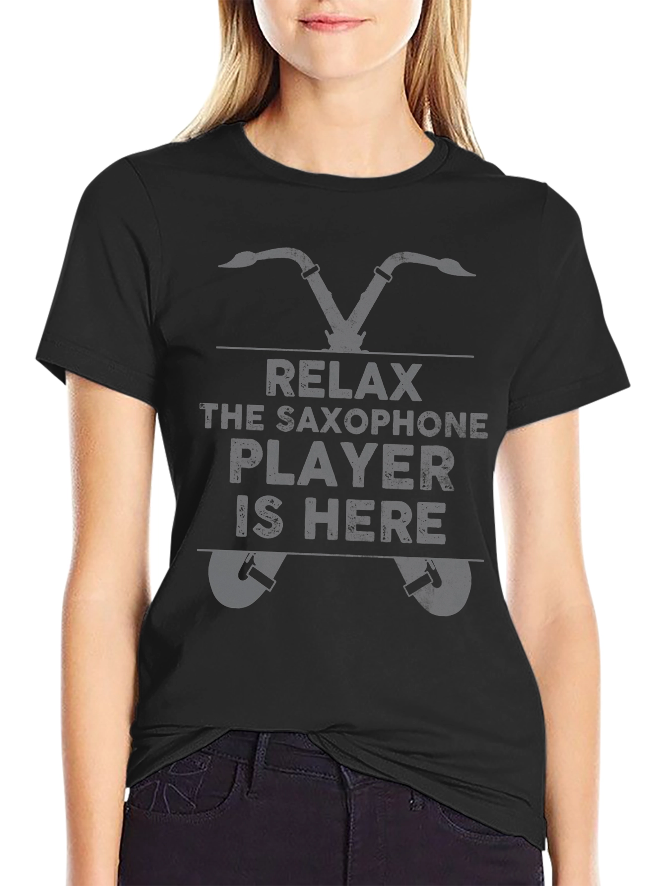 Relax Saxophone Player Novelty T-Shirt