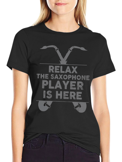 Relax Saxophone Player Novelty T-Shirt