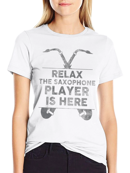 Relax Saxophone Player Novelty T-Shirt