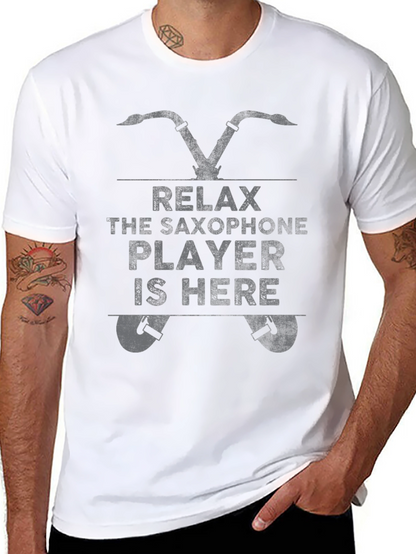 Relax Saxophone Player Novelty T-Shirt