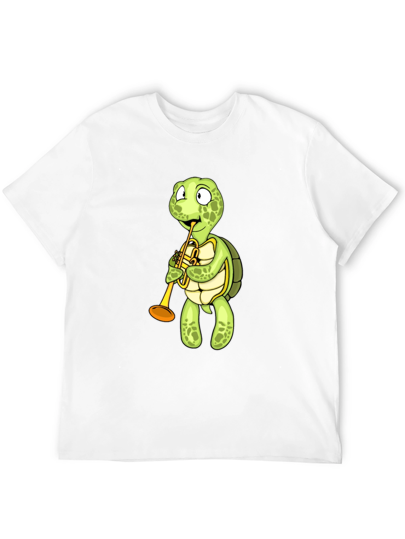 Turtle Trumpet T-Shirt - Black Cotton Tee