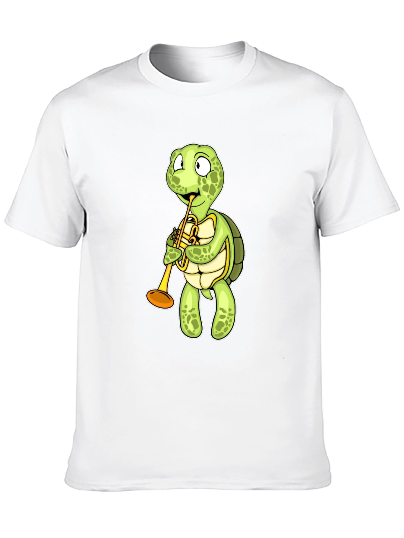Turtle Trumpet T-Shirt - Black Cotton Tee