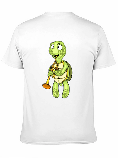 Turtle Trumpet T-Shirt - Black Cotton Tee