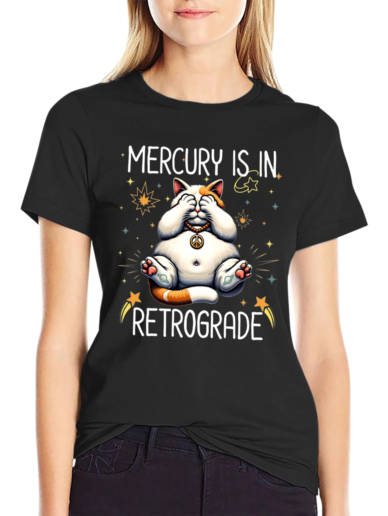 Mercury Retrograde Cat T-Shirt