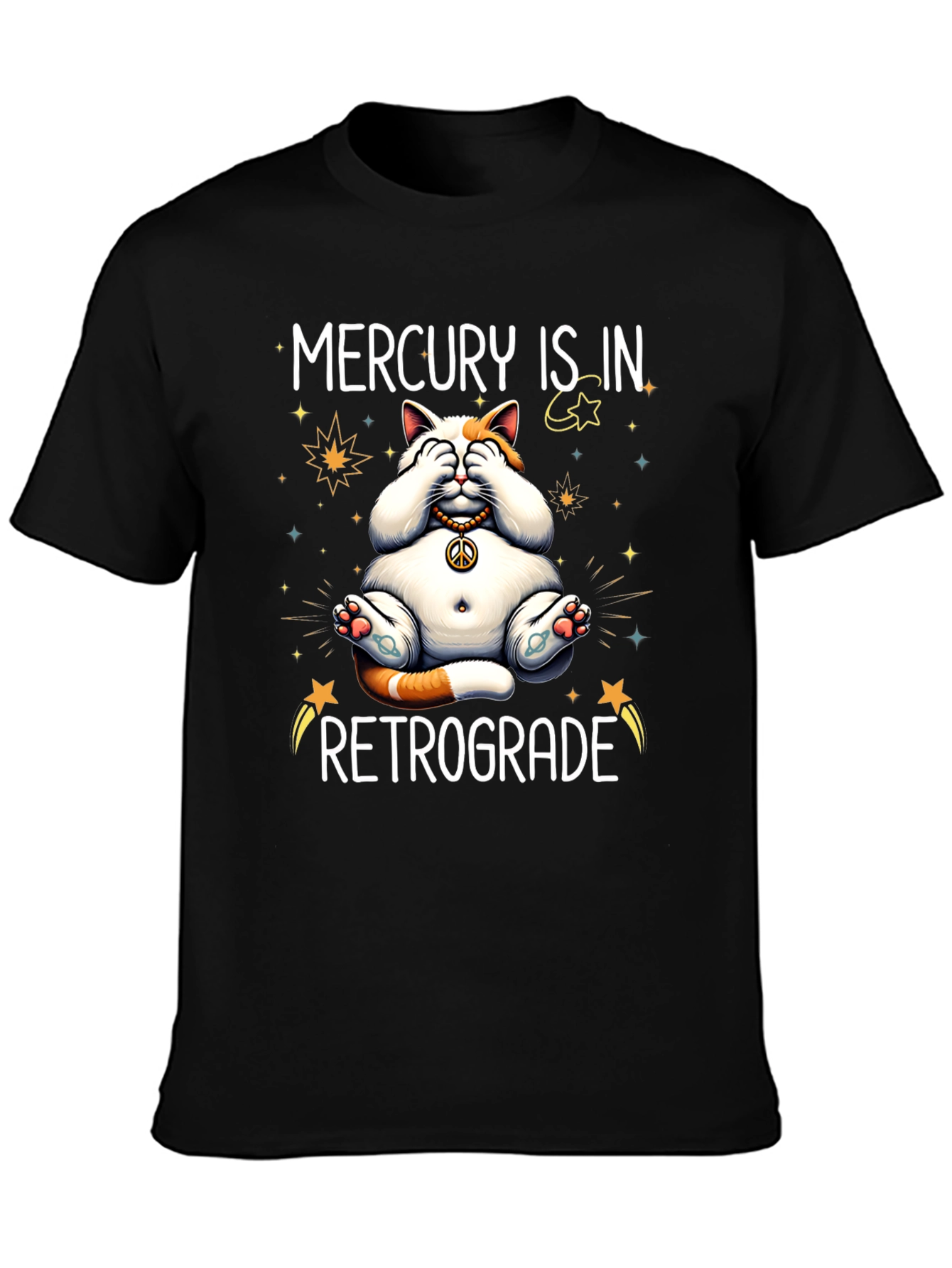 Mercury Retrograde Cat T-Shirt