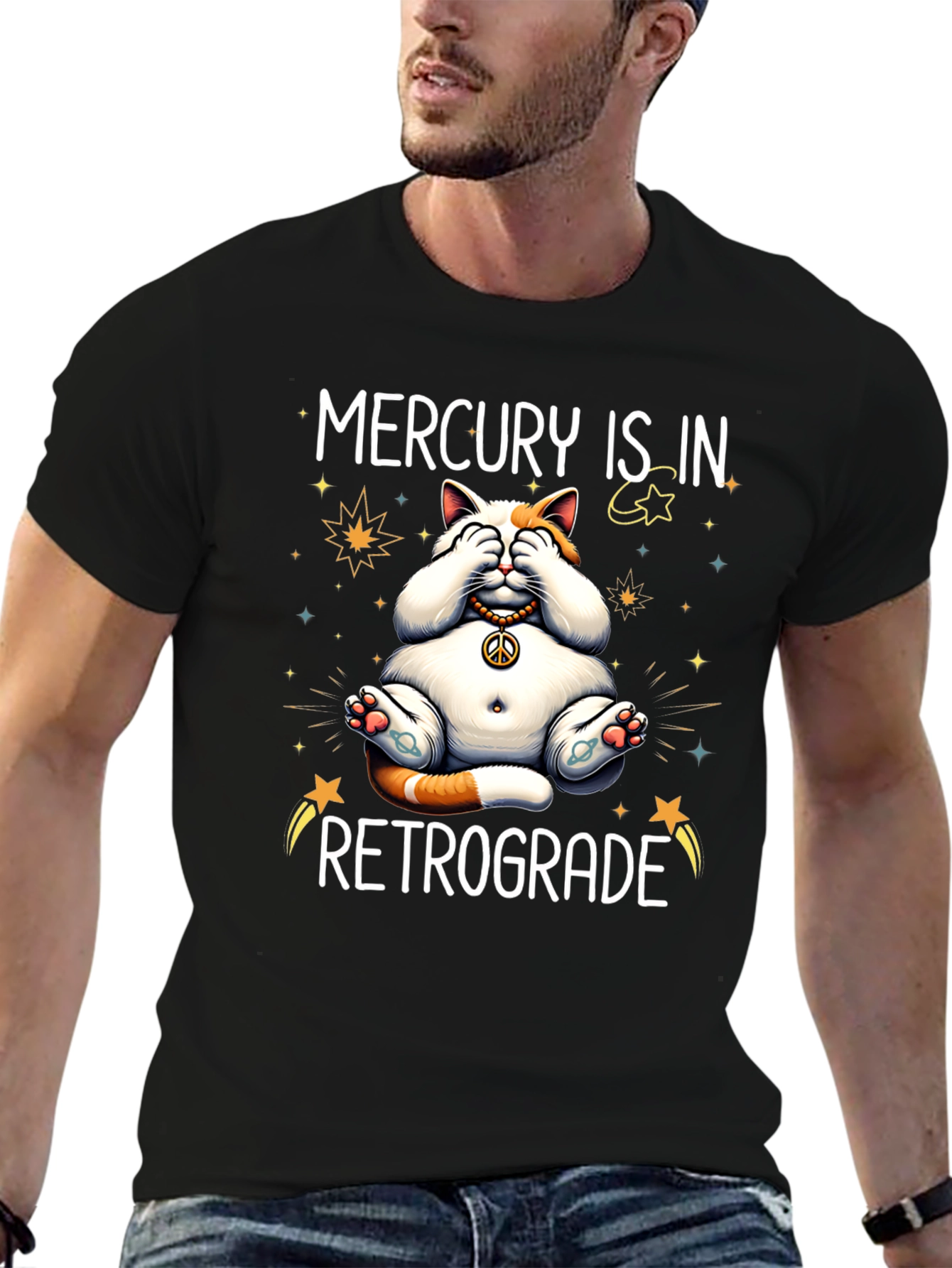Mercury Retrograde Cat T-Shirt