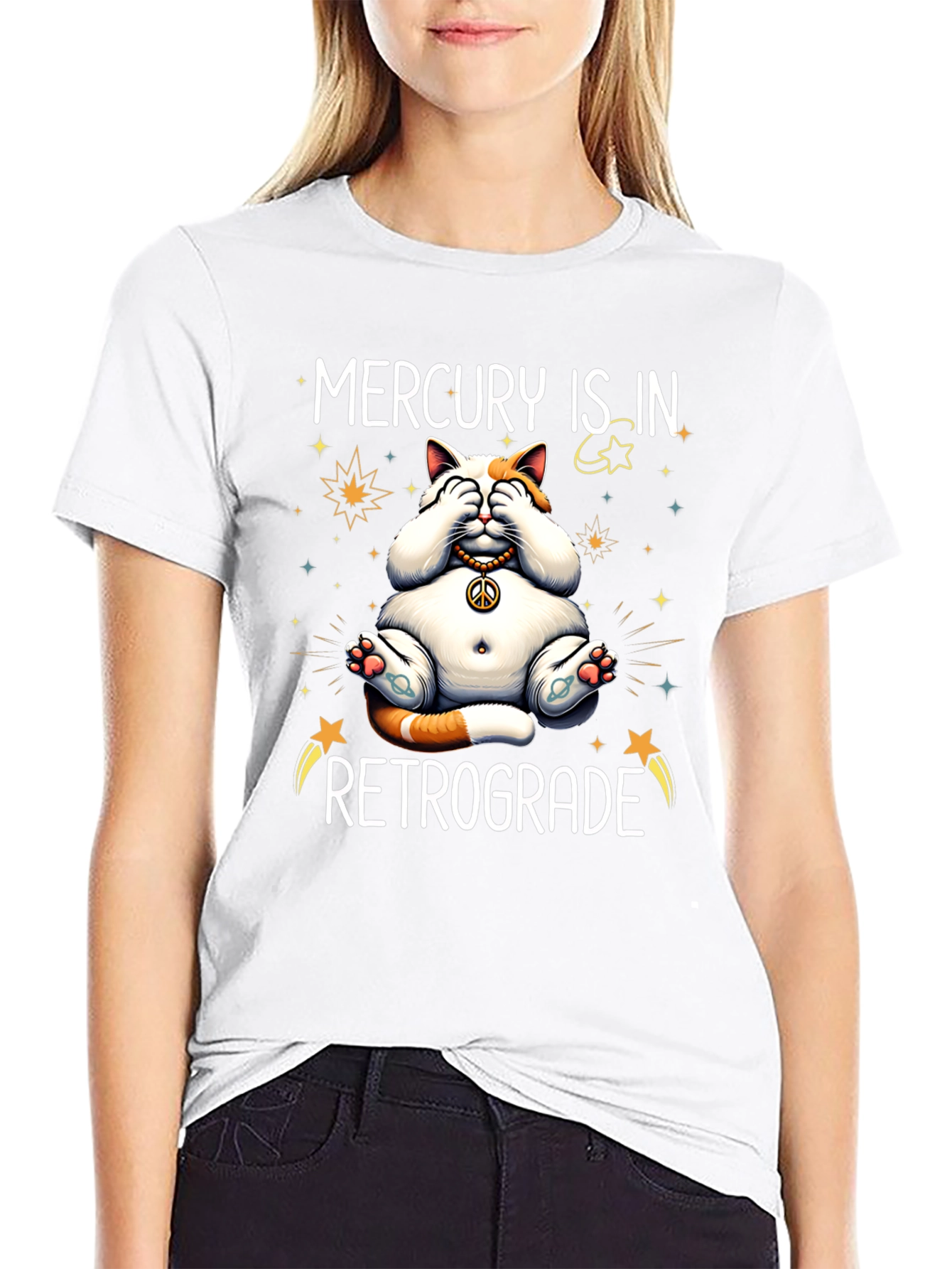 Mercury Retrograde Cat T-Shirt