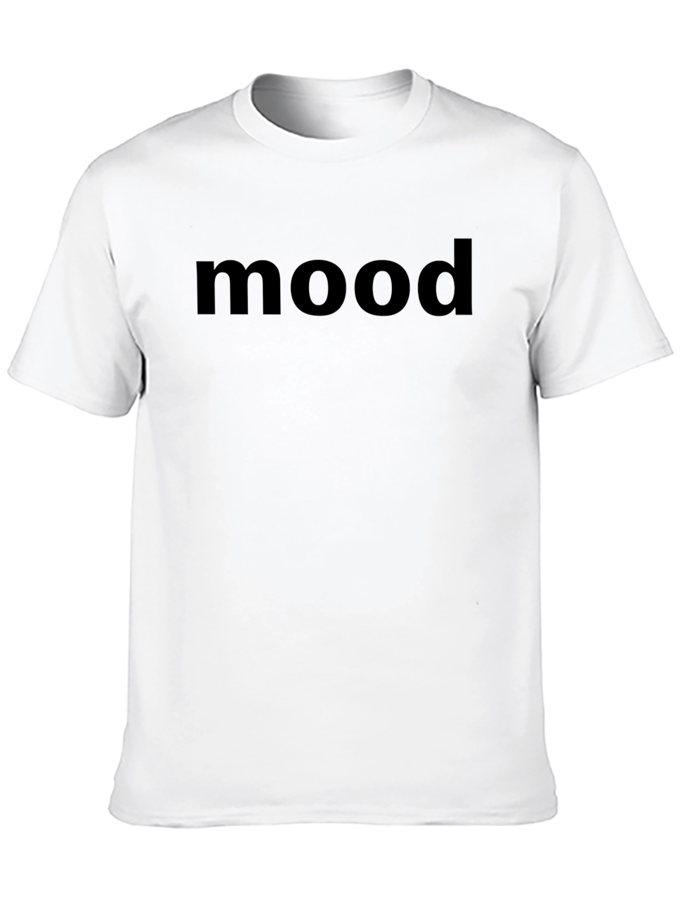 Mood Graphic Print Black T-Shirt