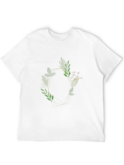 Geometric Floral Tee - Stylish & Modern Design