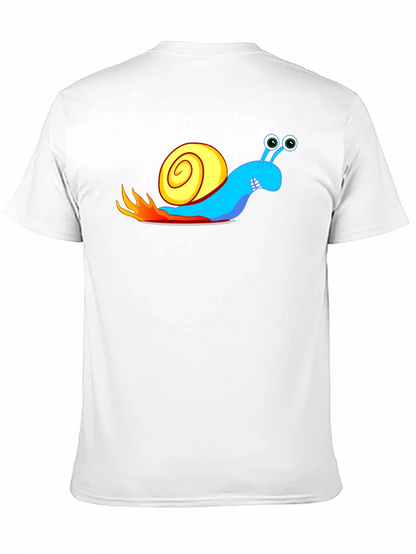 Turbo Snail Black T-Shirt - Speed Demon Cartoon