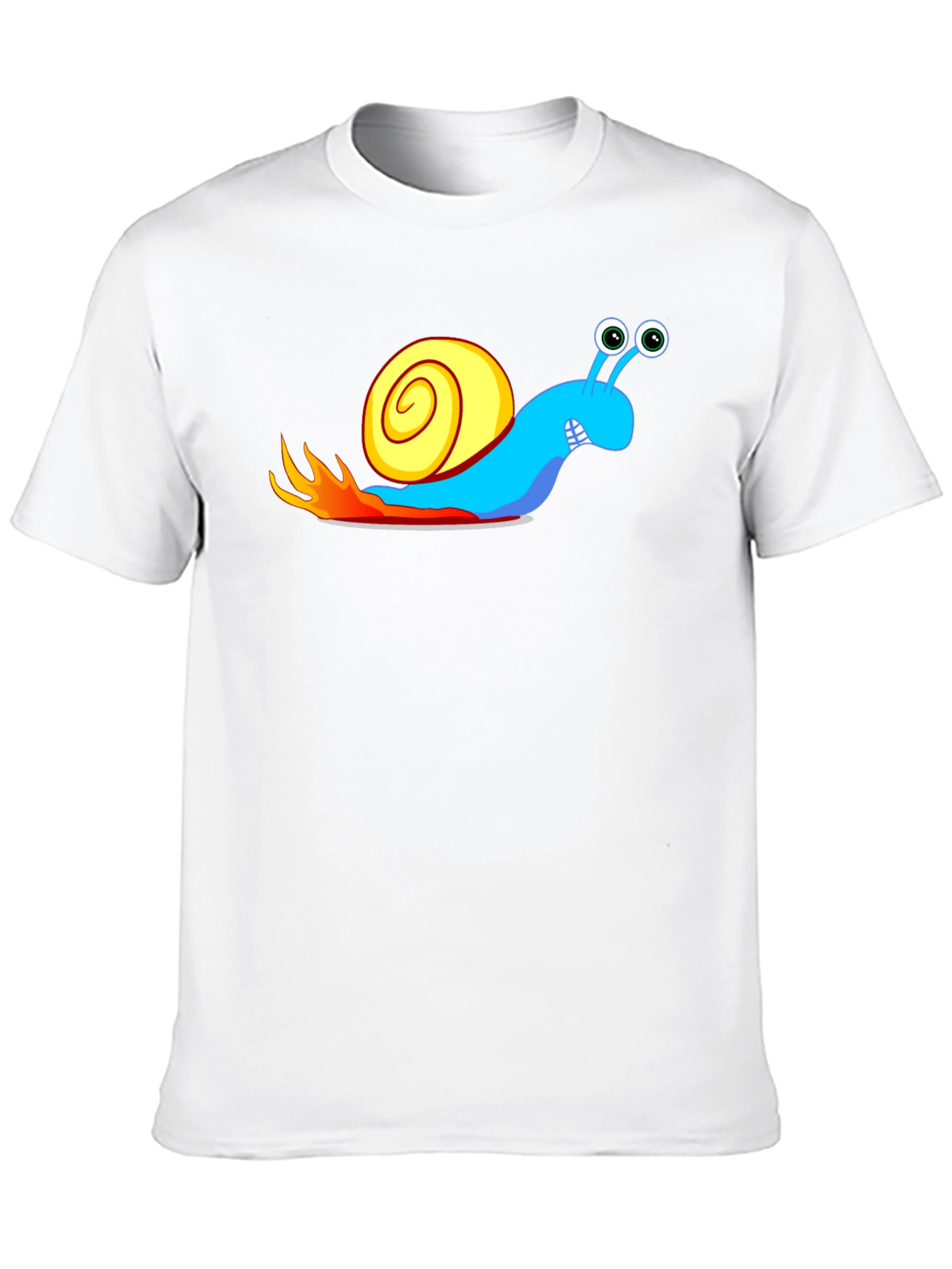 Turbo Snail Black T-Shirt - Speed Demon Cartoon