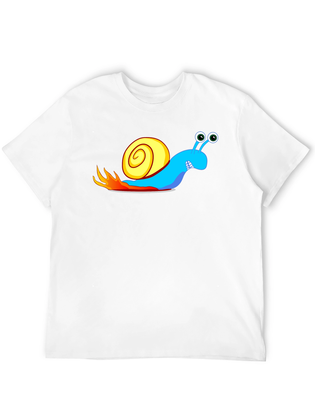 Turbo Snail Black T-Shirt - Speed Demon Cartoon