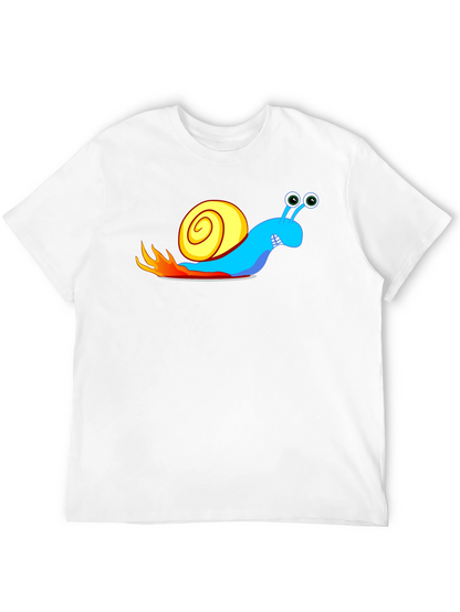 Turbo Snail Black T-Shirt - Speed Demon Cartoon