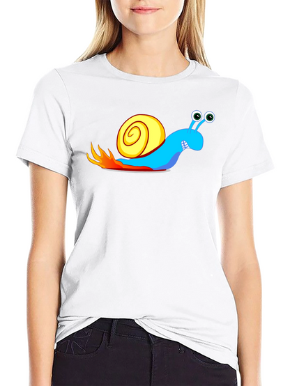Turbo Snail Black T-Shirt - Speed Demon Cartoon