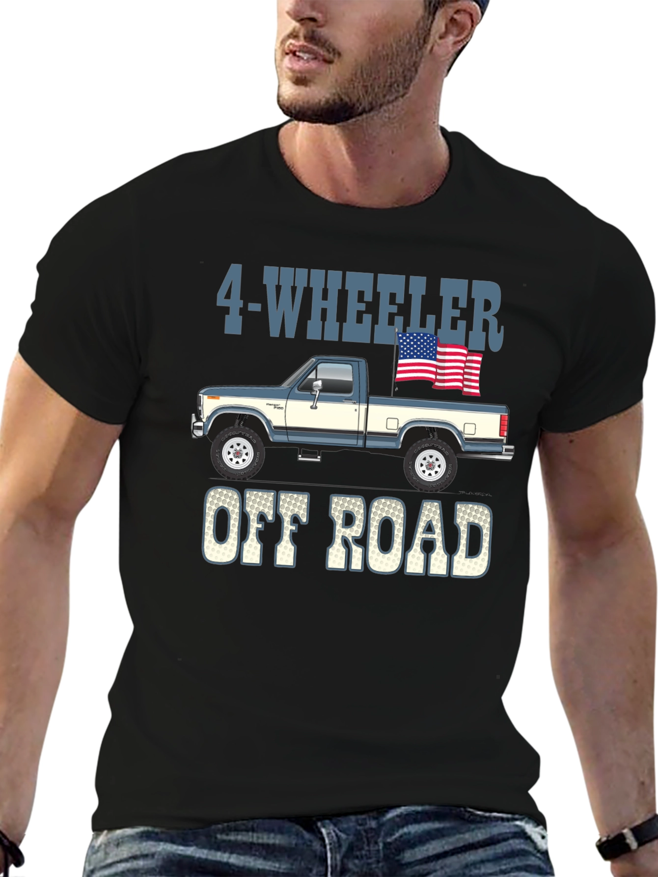 4-Wheeler Off Road Truck Graphic Tee