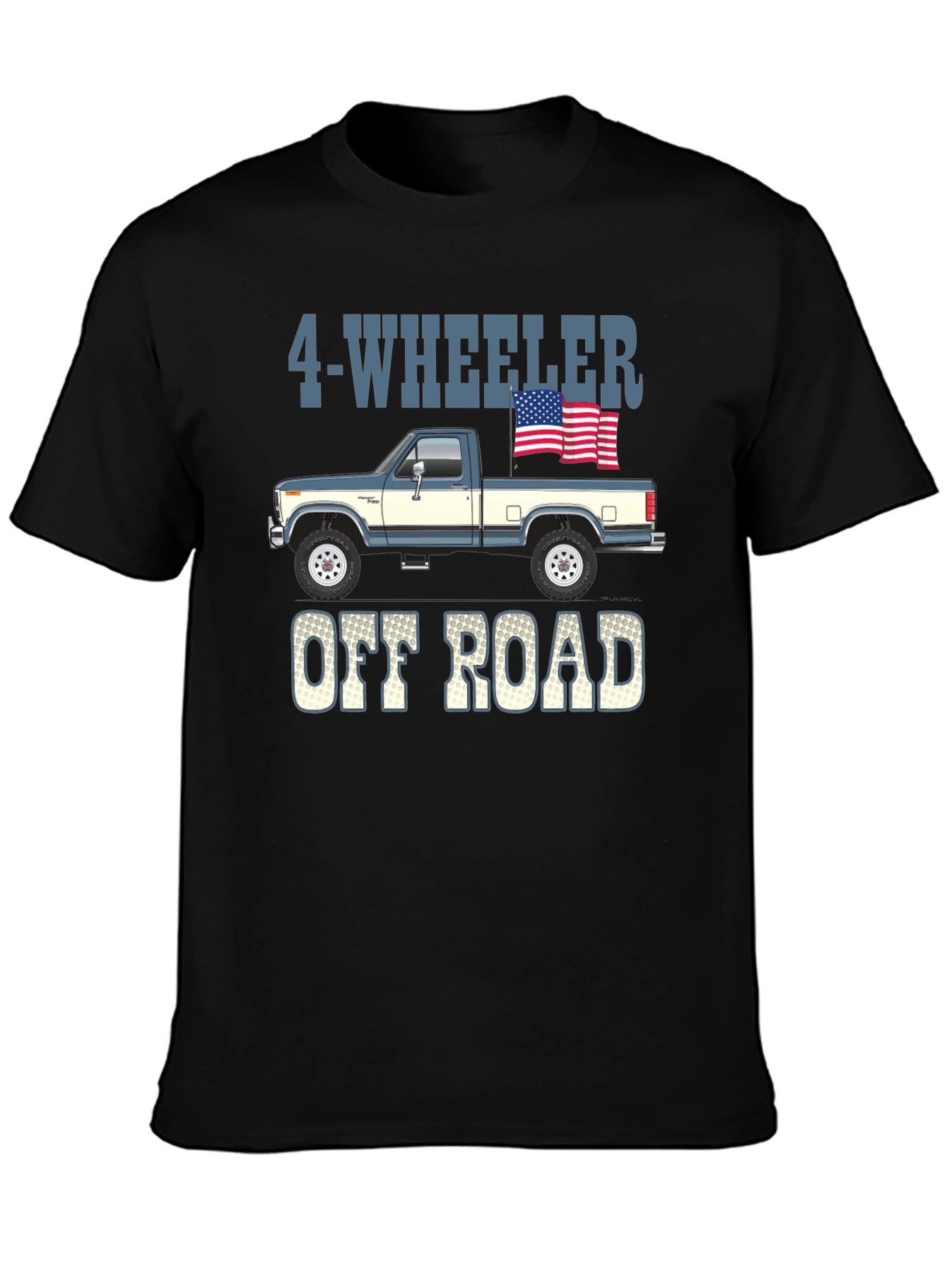 4-Wheeler Off Road Truck Graphic Tee
