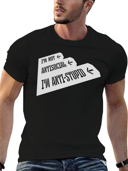 Anti-Stupid Graphic Tee - Funny Sarcastic T-Shirt