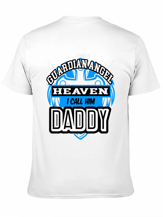 Guardian Angel Daddy Black T-Shirt