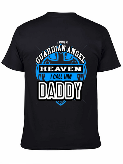 Guardian Angel Daddy Black T-Shirt