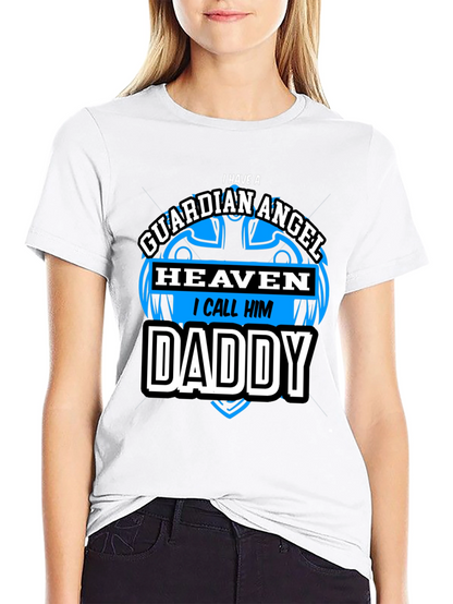 Guardian Angel Daddy Black T-Shirt