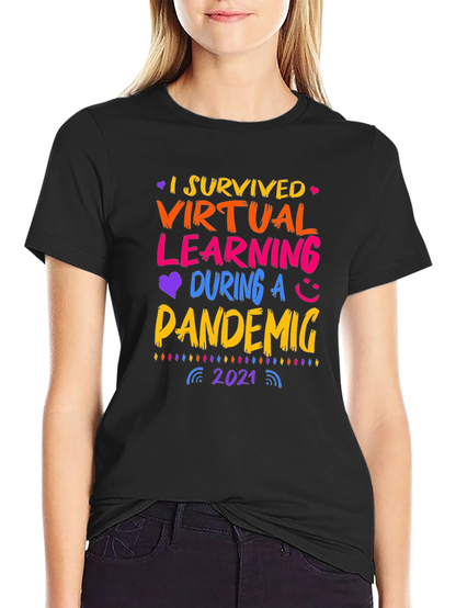 I Survived Virtual Learning Pandemic 2021 T-Shirt
