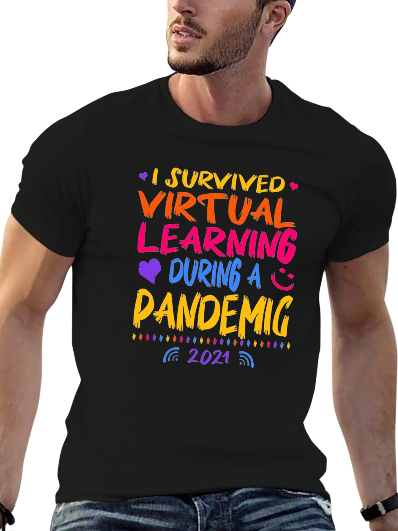 I Survived Virtual Learning Pandemic 2021 T-Shirt