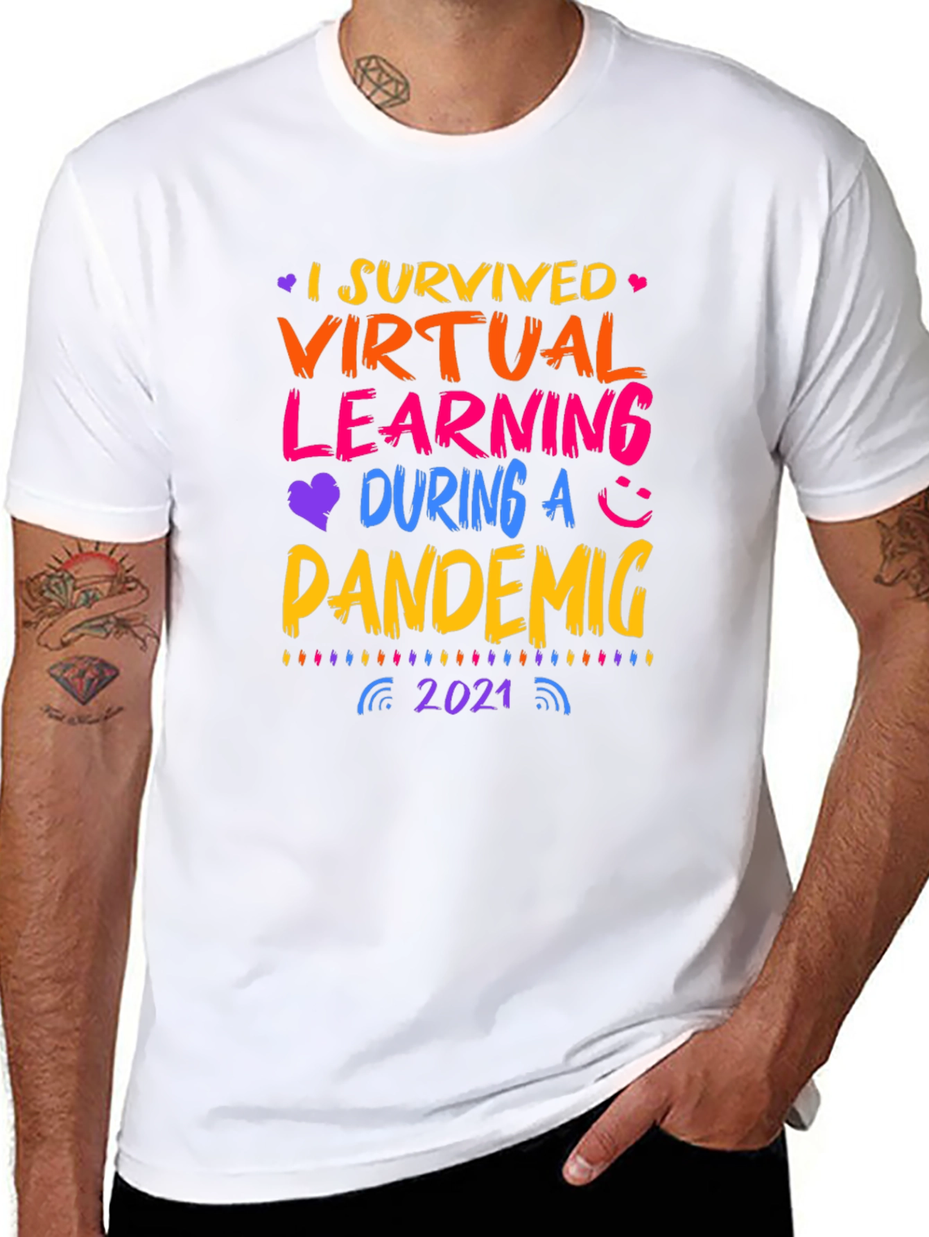 I Survived Virtual Learning Pandemic 2021 T-Shirt