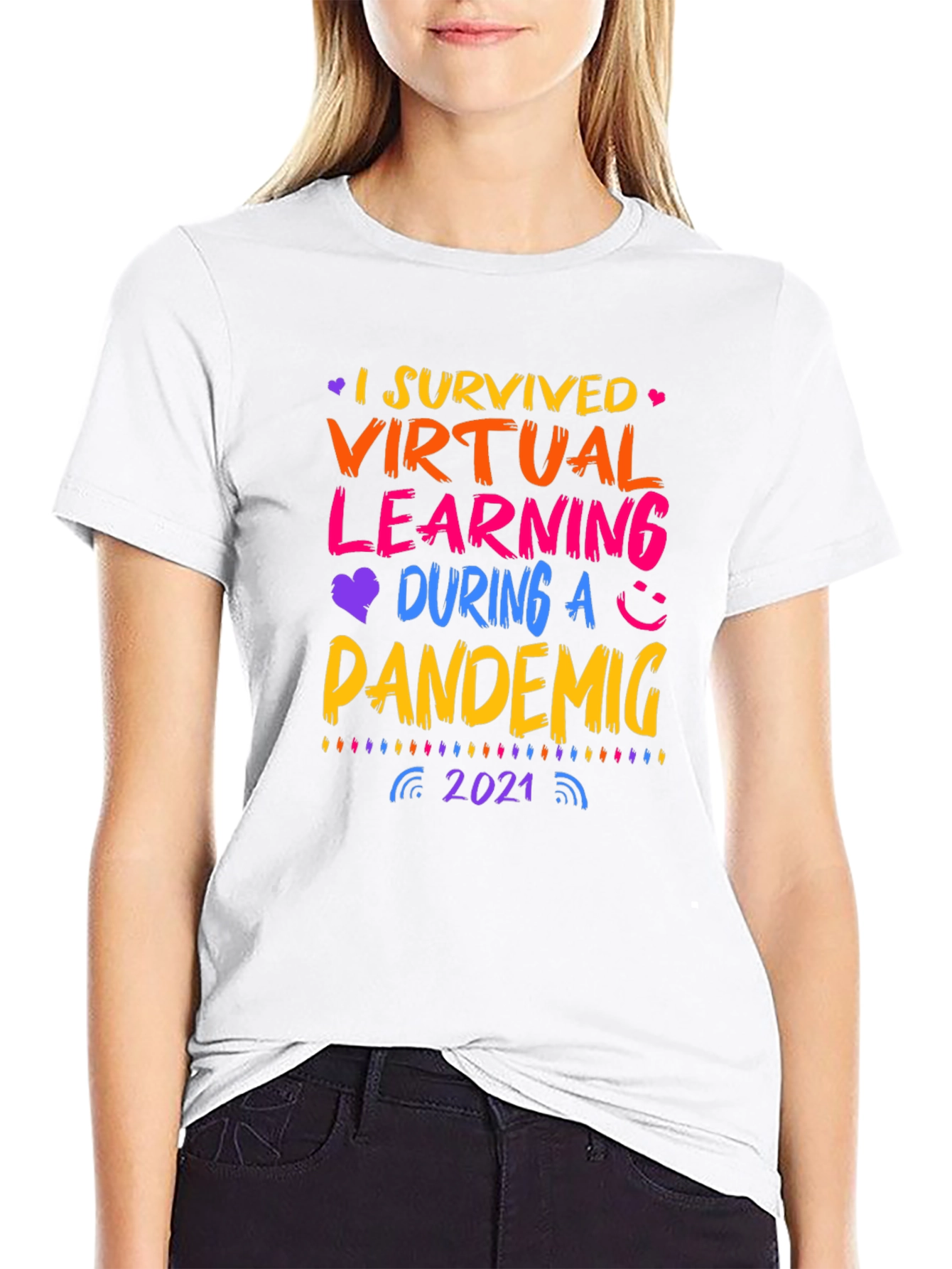 I Survived Virtual Learning Pandemic 2021 T-Shirt