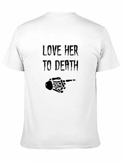 Love Her to Death Graphic Tee - Black