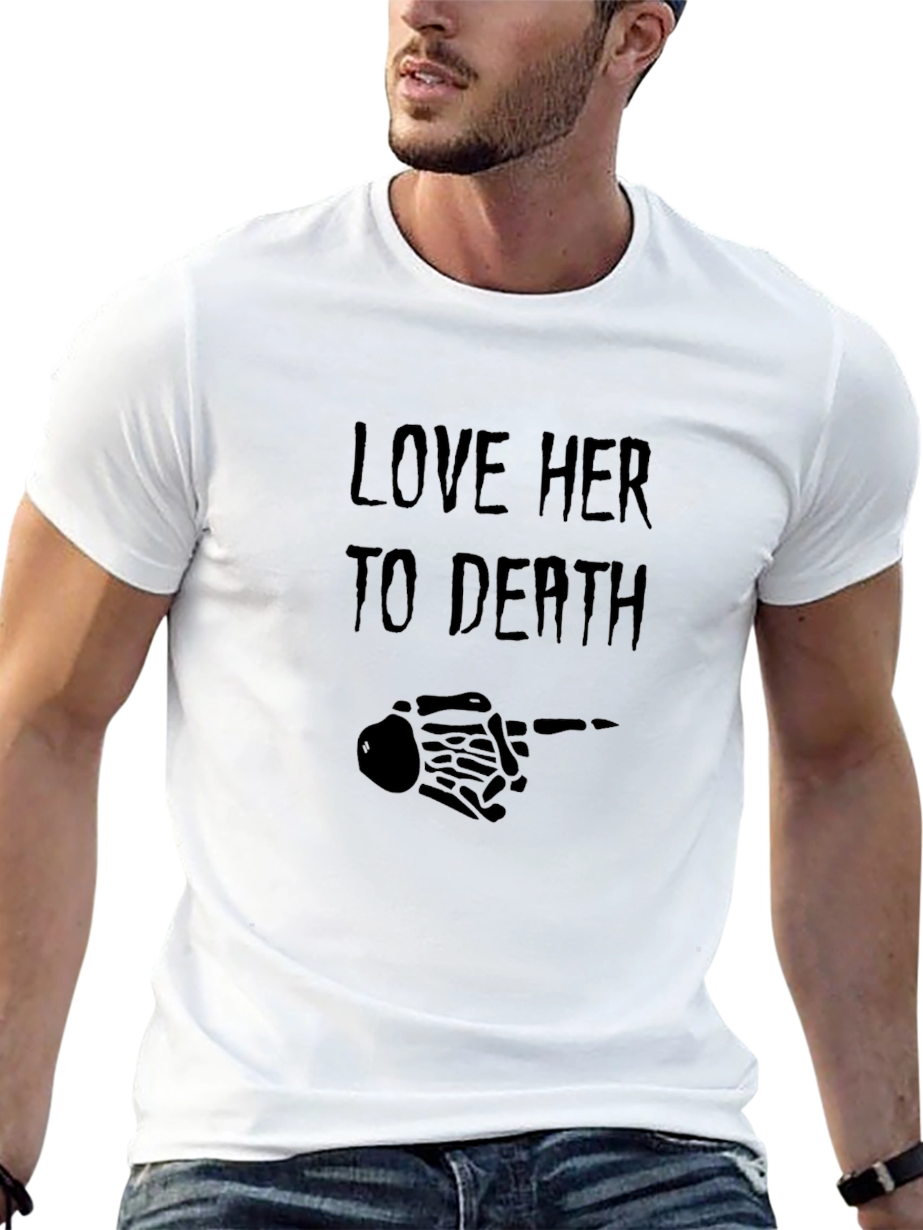 Love Her to Death Graphic Tee - Black