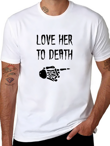 Love Her to Death Graphic Tee - Black