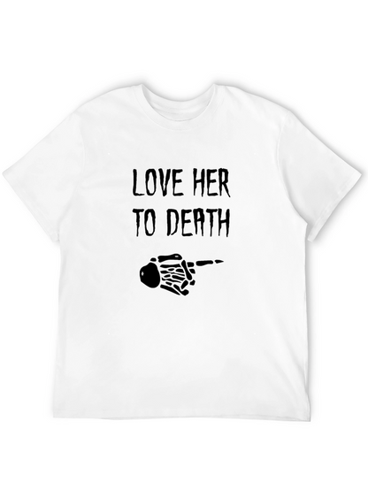 Love Her to Death Graphic Tee - Black