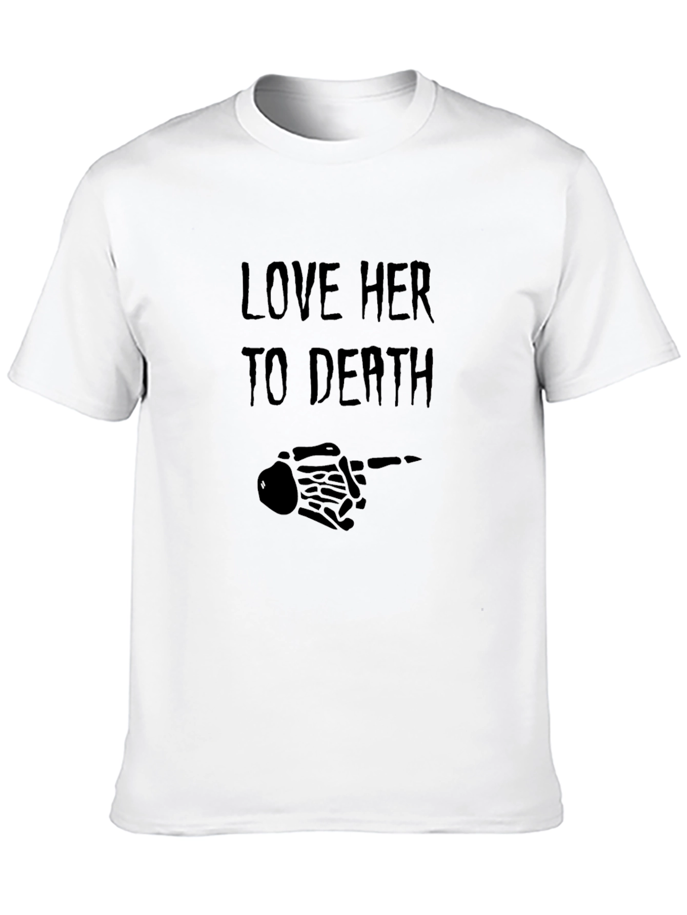 Love Her to Death Graphic Tee - Black