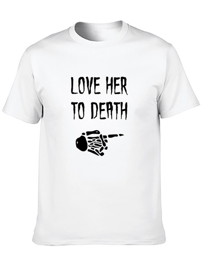 Love Her to Death Graphic Tee - Black