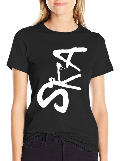Ska Music Graphic Tee - Black Cotton T-Shirt