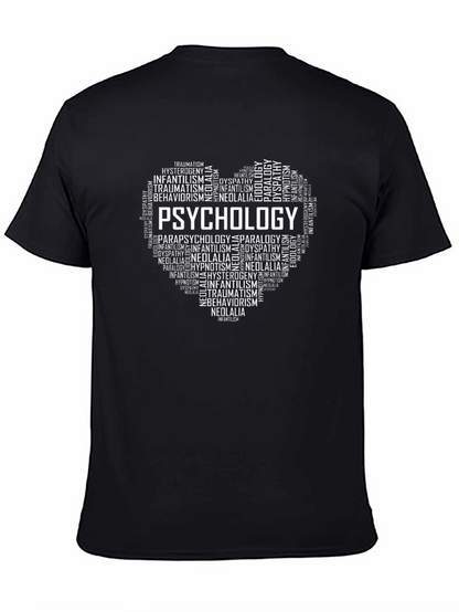 Psychology Word Art Heart T-Shirt