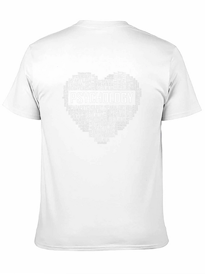 Psychology Word Art Heart T-Shirt