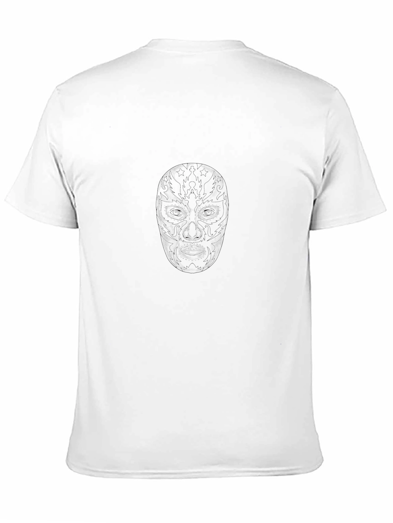 Lucha Libre Mask Graphic Black T-Shirt
