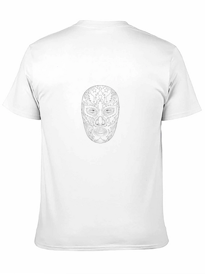 Lucha Libre Mask Graphic Black T-Shirt