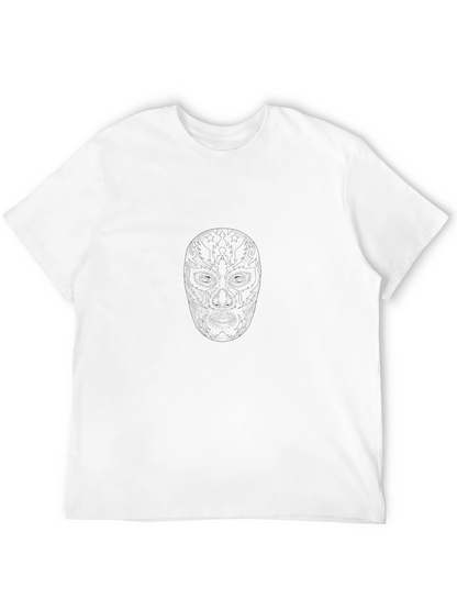 Lucha Libre Mask Graphic Black T-Shirt