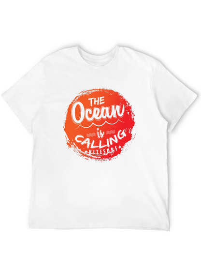 Ocean Calling Kitesurf Tee - Black Cotton Graphic T-Shirt