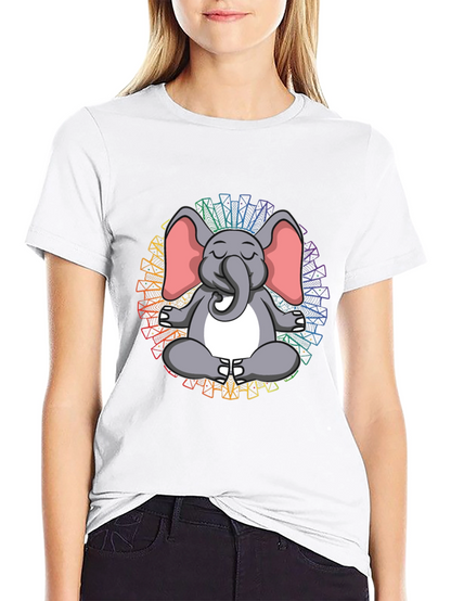 Meditating Elephant Tee - Yoga Zen Shirt