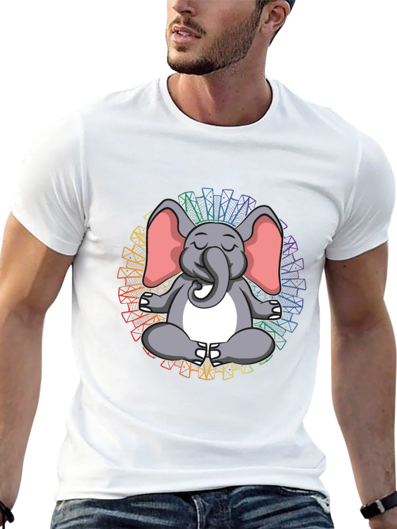 Meditating Elephant Tee - Yoga Zen Shirt