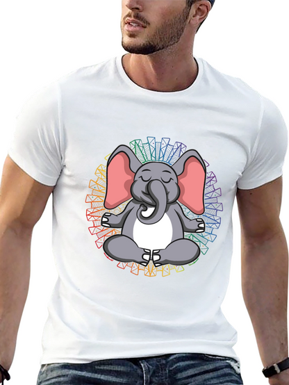 Meditating Elephant Tee - Yoga Zen Shirt