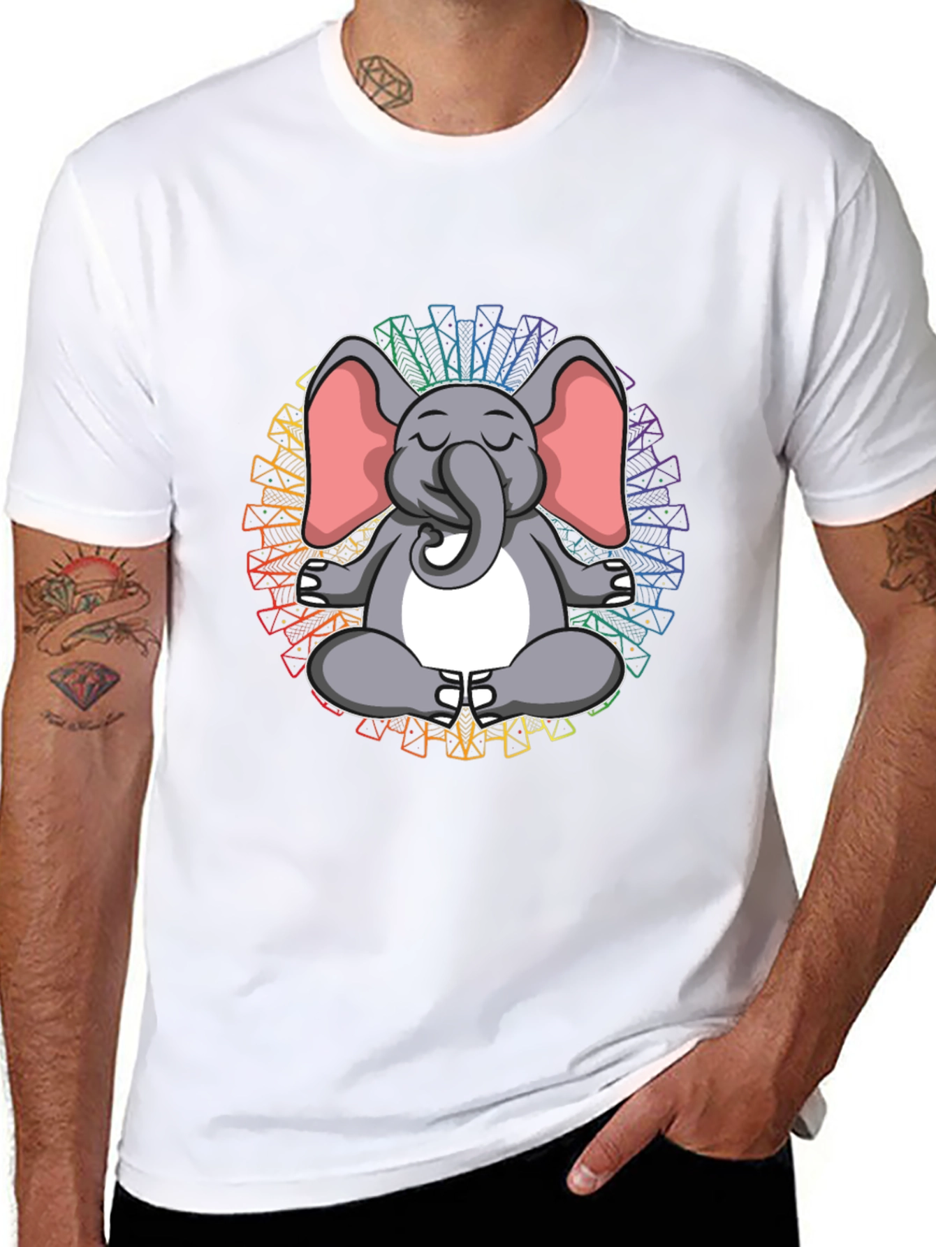 Meditating Elephant Tee - Yoga Zen Shirt